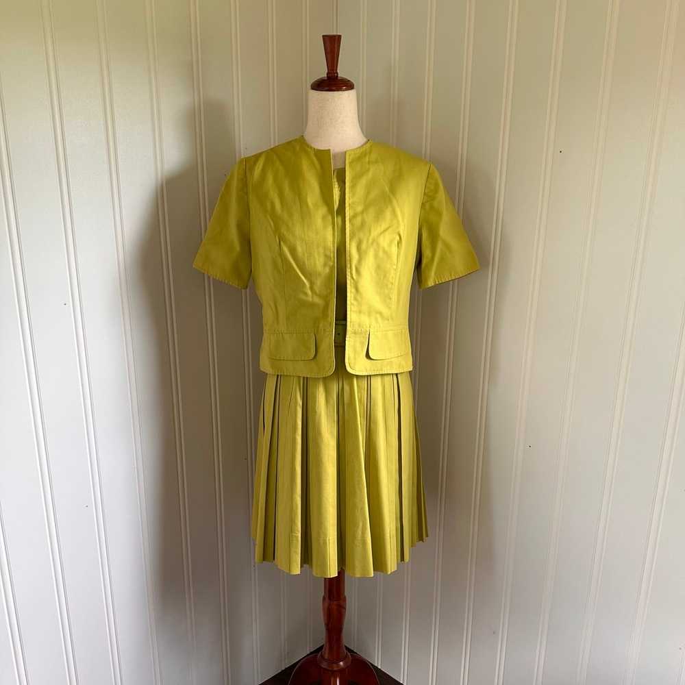 Vintage 60s Yellow California Girl Inc Dress set … - image 1