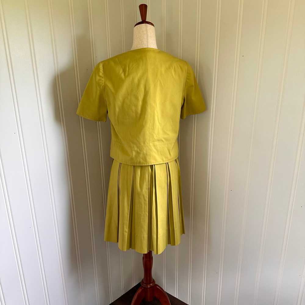 Vintage 60s Yellow California Girl Inc Dress set … - image 6