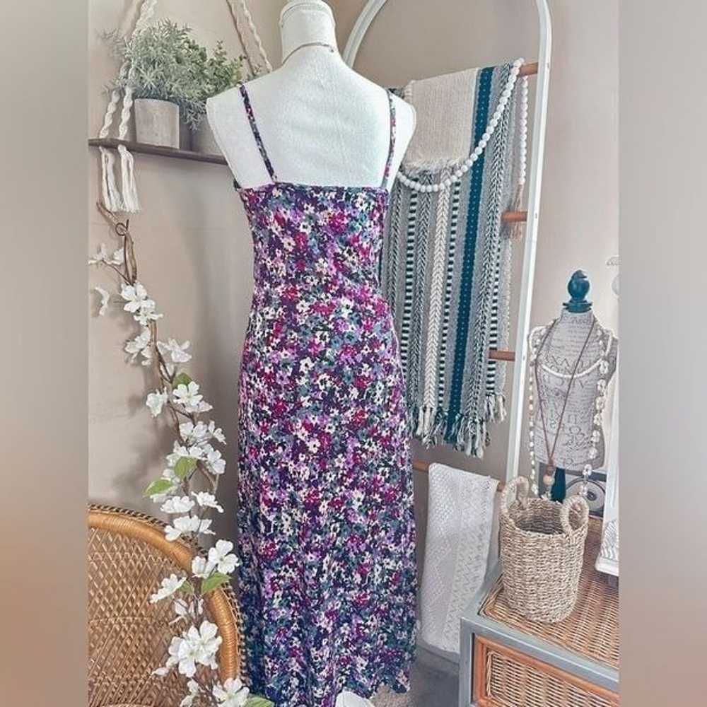 Vintage 90s Y2K MSK hippie bohemian floral maxi d… - image 3