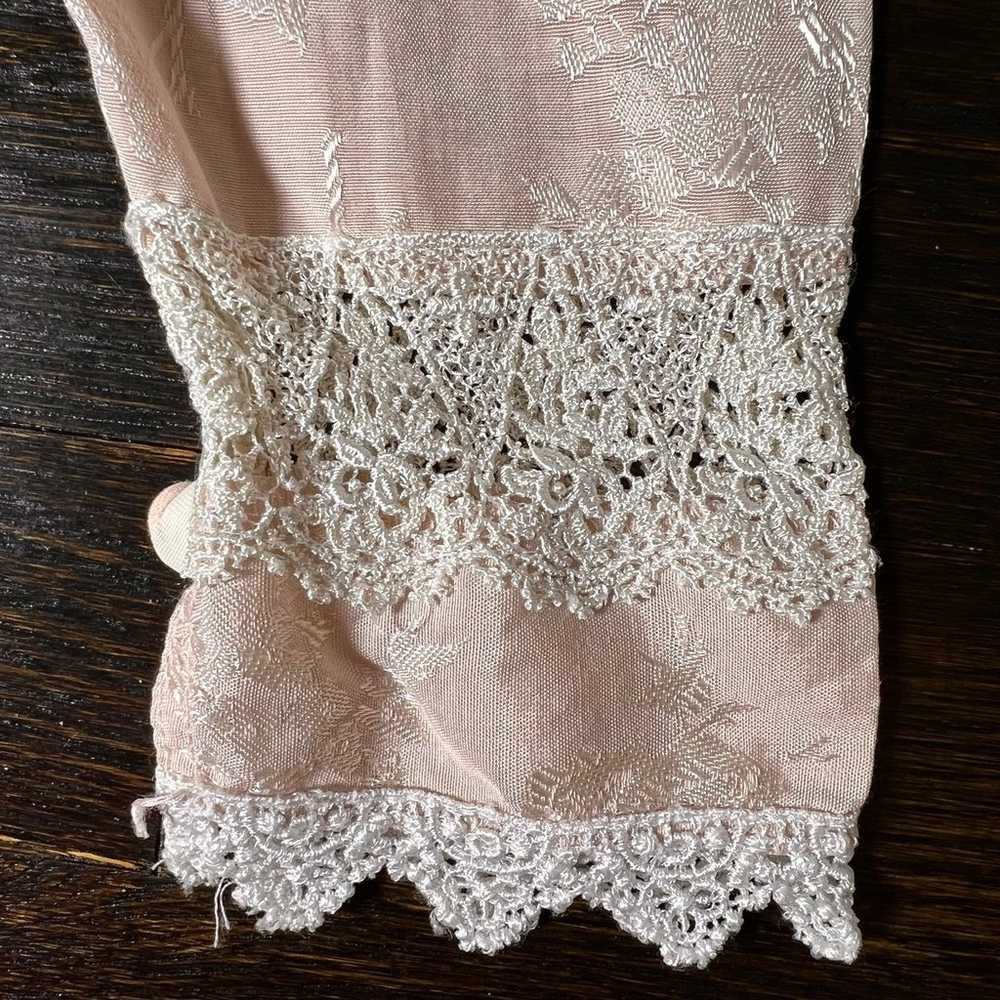 Scott McLintock Gunne Sax Vintage Light Pink Flor… - image 5