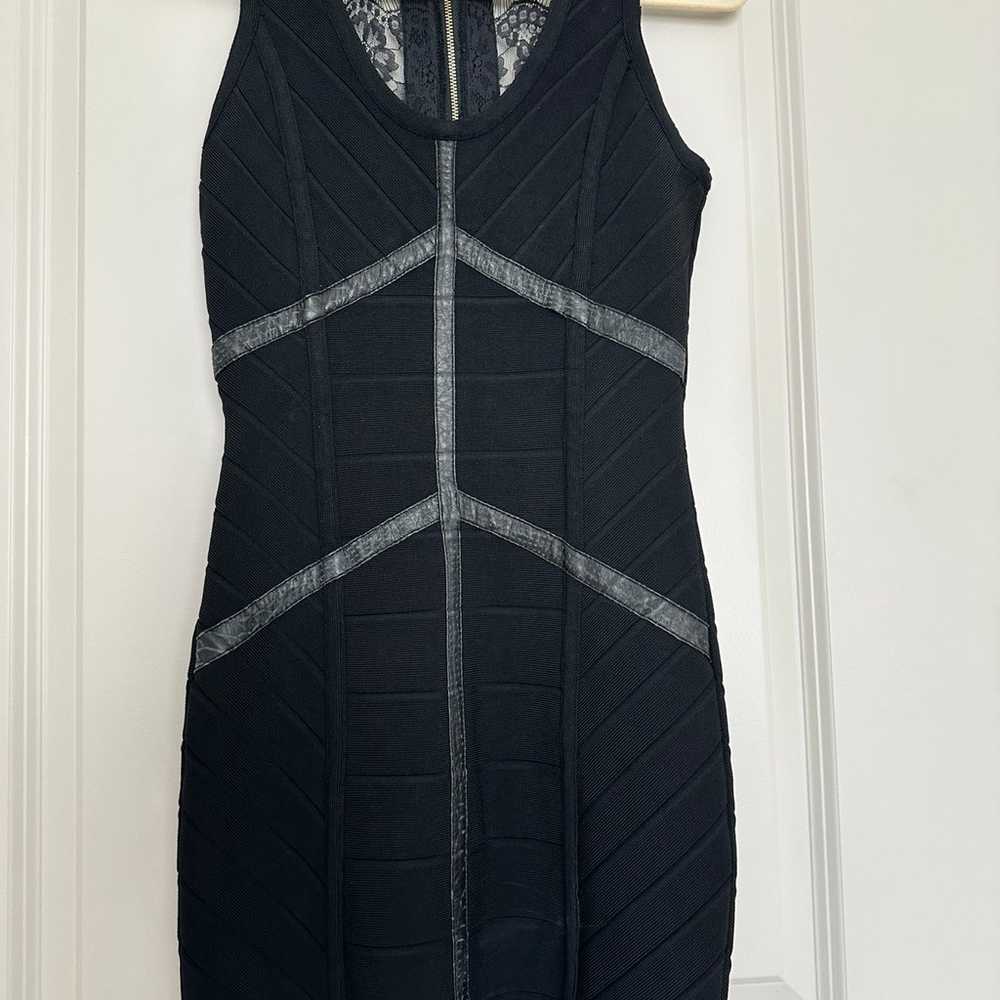 Stretta Black Bandage Dress Size S - image 2