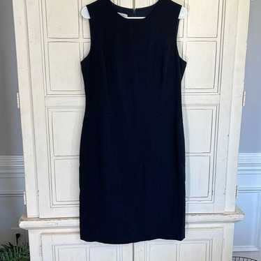 Hobbs London size 10 black sleeveless wool dress - image 1