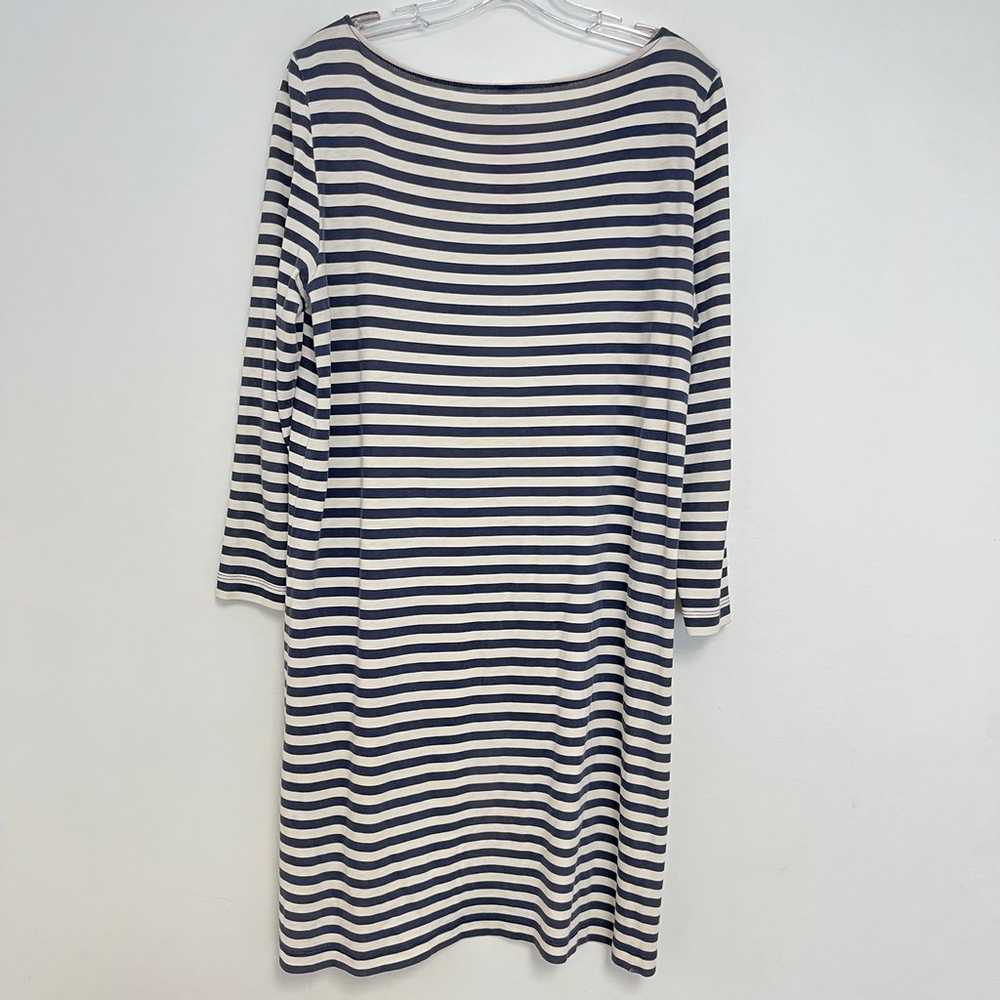 Tory Burch Large Striped Floral Summer T-shirt Dr… - image 3