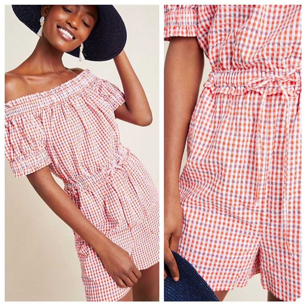 Anthropologie Off the Shoulder Romper - image 1