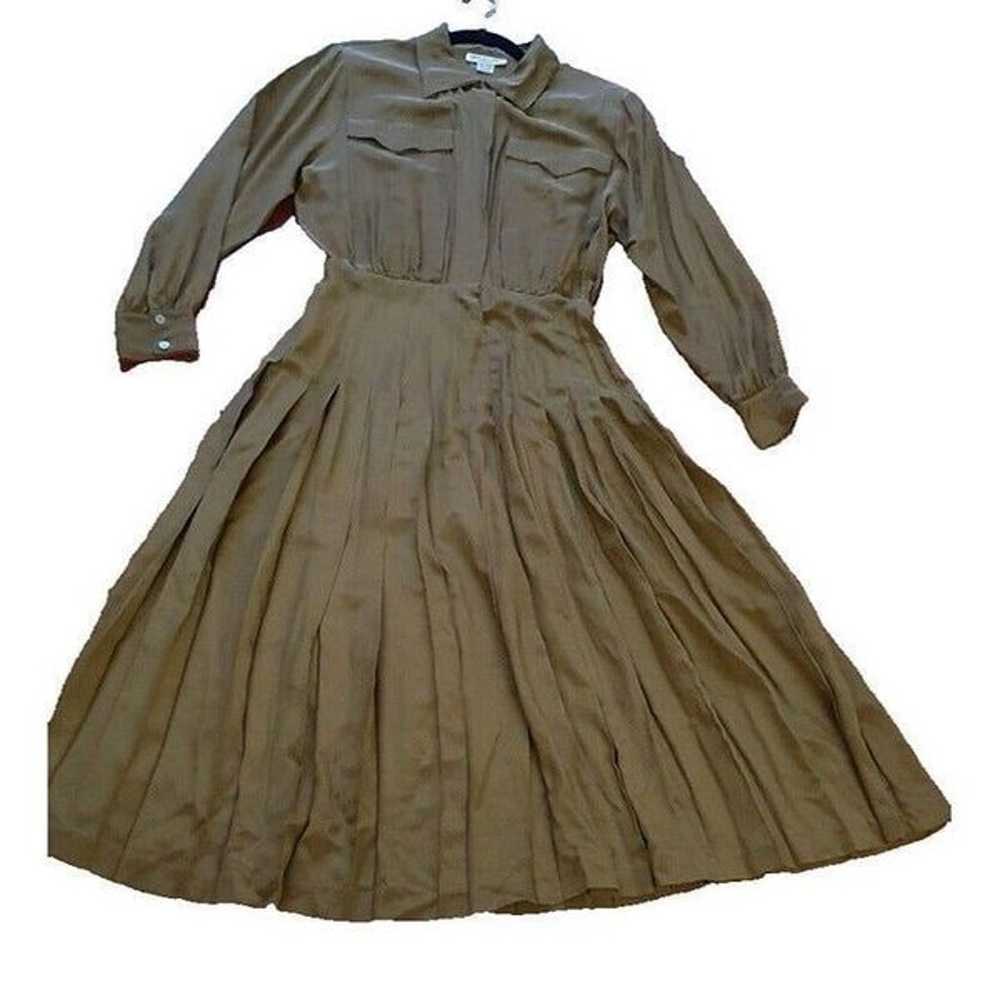 Vintage 1980s 100 % silk dress Lauren Alexandra S… - image 1