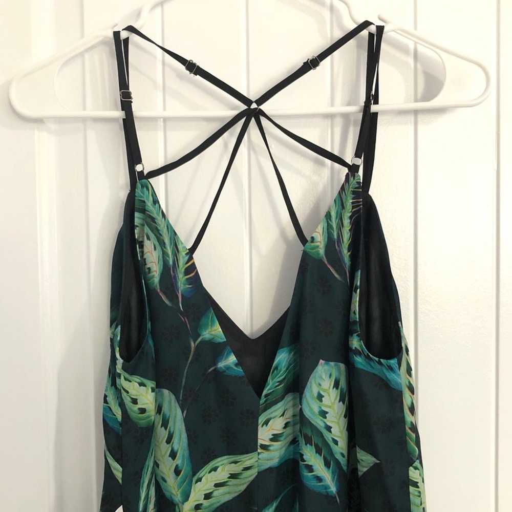 NWOT Adelyn Rae Tropical Prints Midi Dress Sz Sma… - image 3