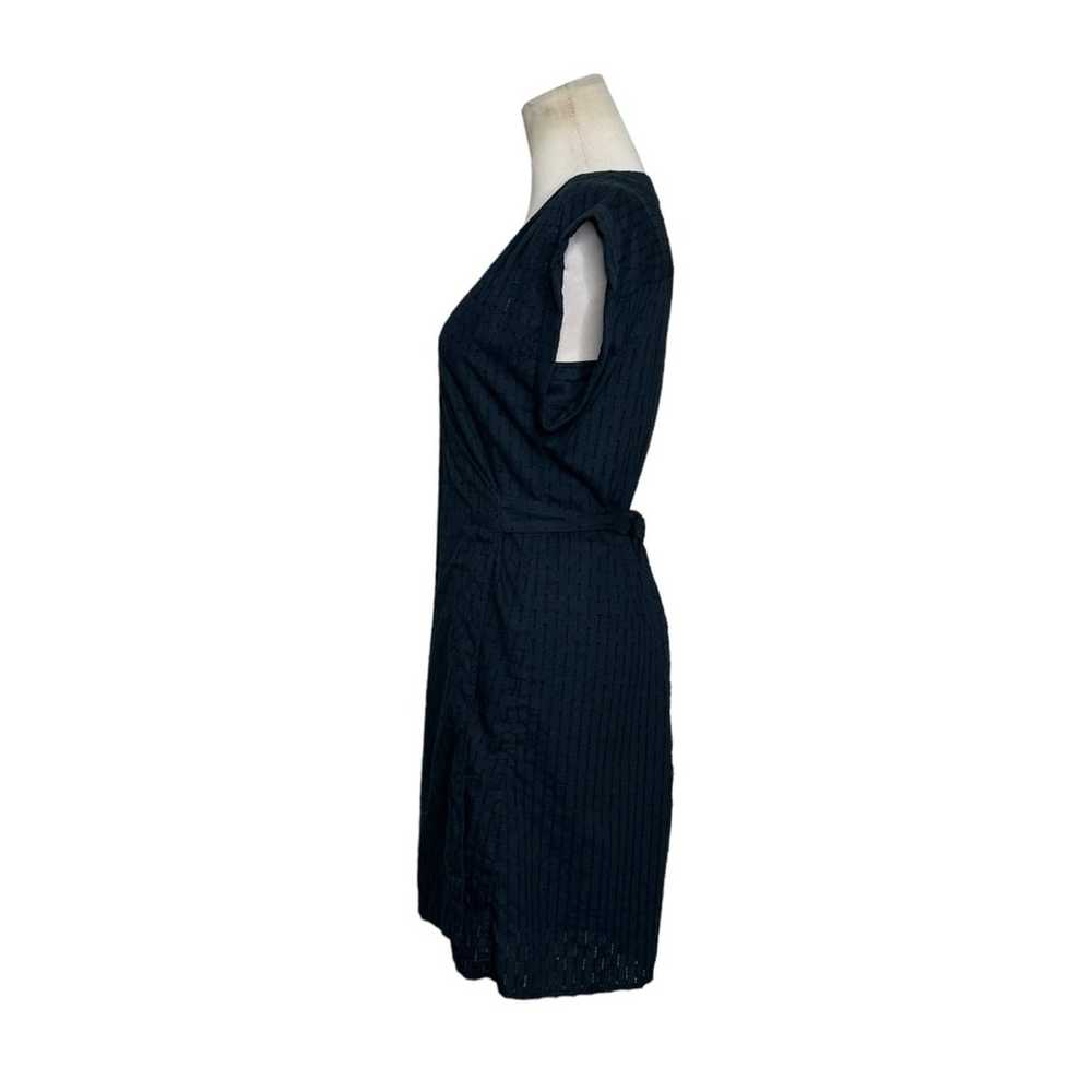 Frame black short sleeves short wrap dress size S - image 11