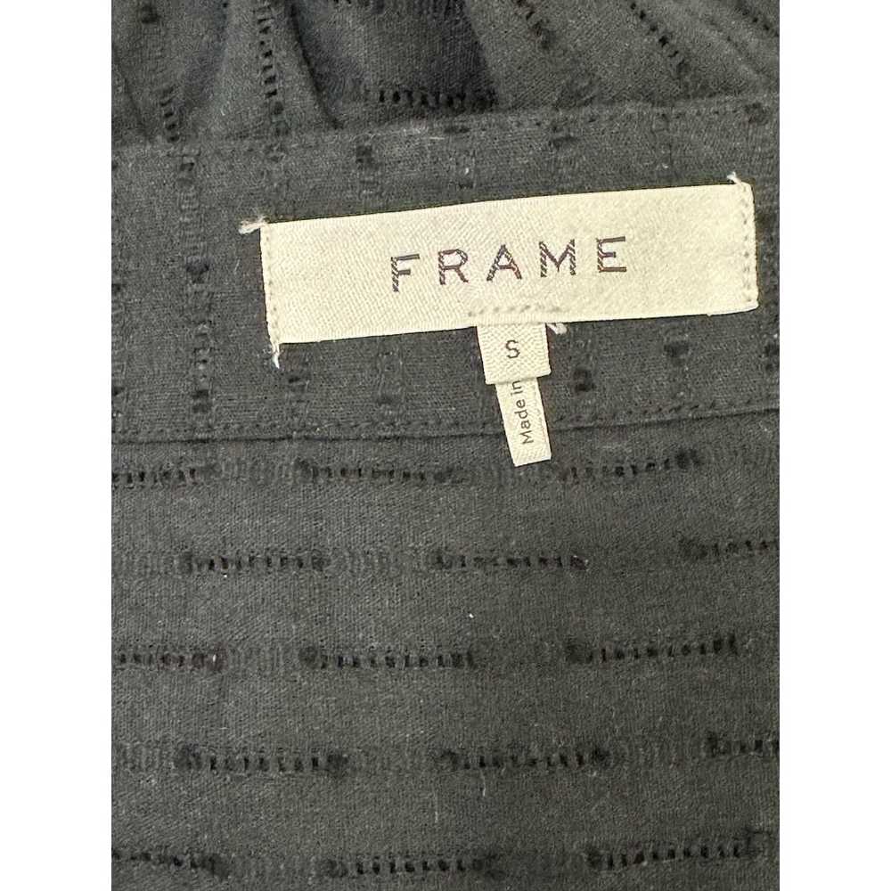 Frame black short sleeves short wrap dress size S - image 3