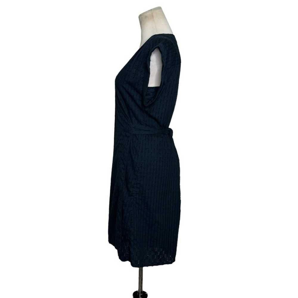 Frame black short sleeves short wrap dress size S - image 8