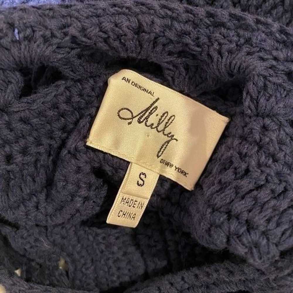 Milly Vintage Crochet Knit Sleeveless Bodycon Dre… - image 7