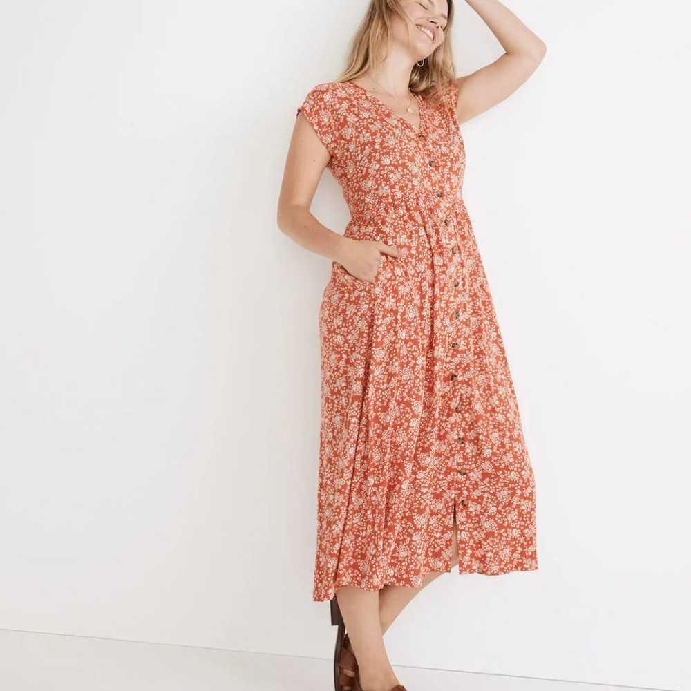 Madewell Button-Front Midi Dress in Piazza Floral… - image 2