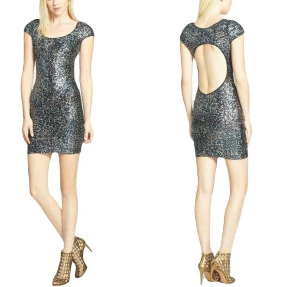 DRESS THE POPULATION Gabriella Mini Dress Sequins… - image 1