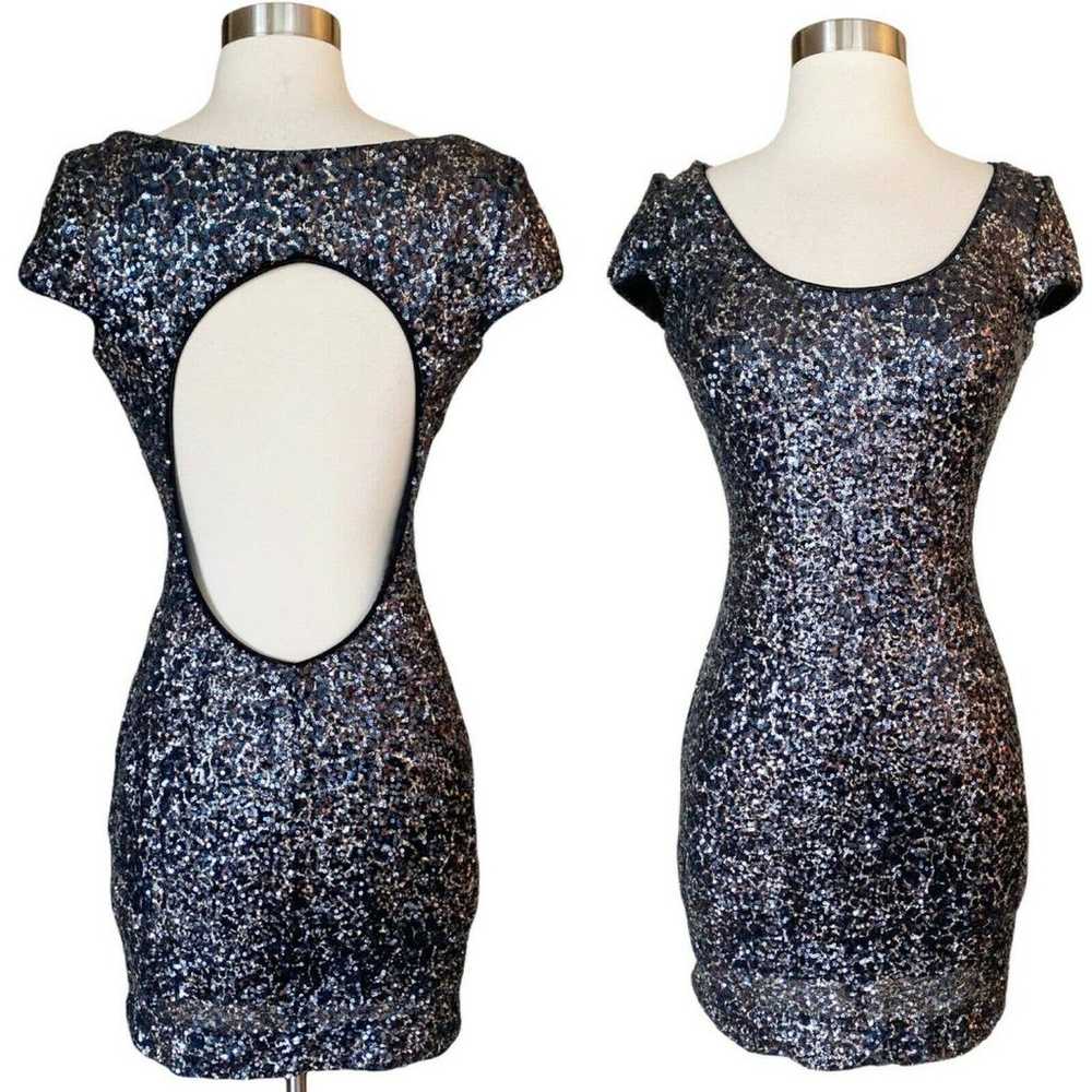 DRESS THE POPULATION Gabriella Mini Dress Sequins… - image 2
