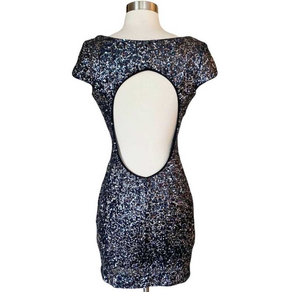 DRESS THE POPULATION Gabriella Mini Dress Sequins… - image 3
