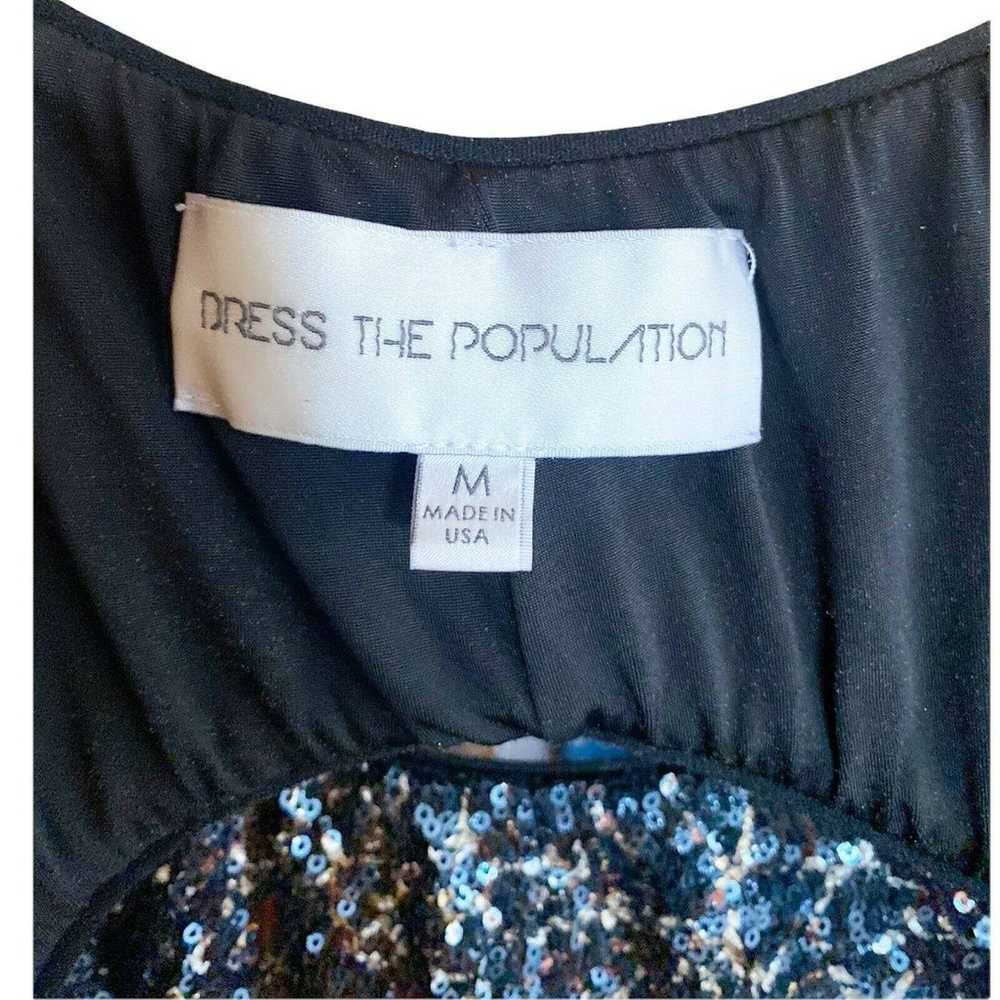 DRESS THE POPULATION Gabriella Mini Dress Sequins… - image 8