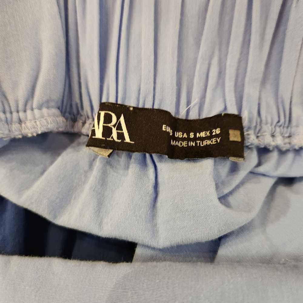 Zara Women's S Poplin Paneled Dress Strappy Midi … - image 6