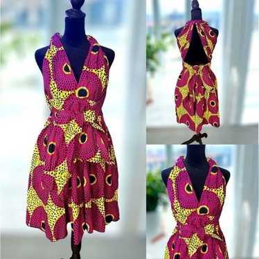 Ofuure Infinity African Print Mini Dress Size M