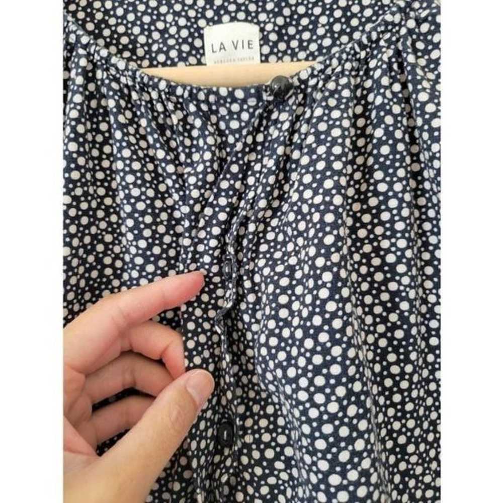 La Vie Rebecca Taylor $295 Nouvelle Dot Dress Siz… - image 7