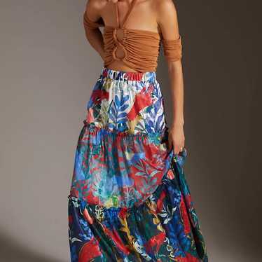 Hutch by Anthropologie Floral Tiered Maxi Dress