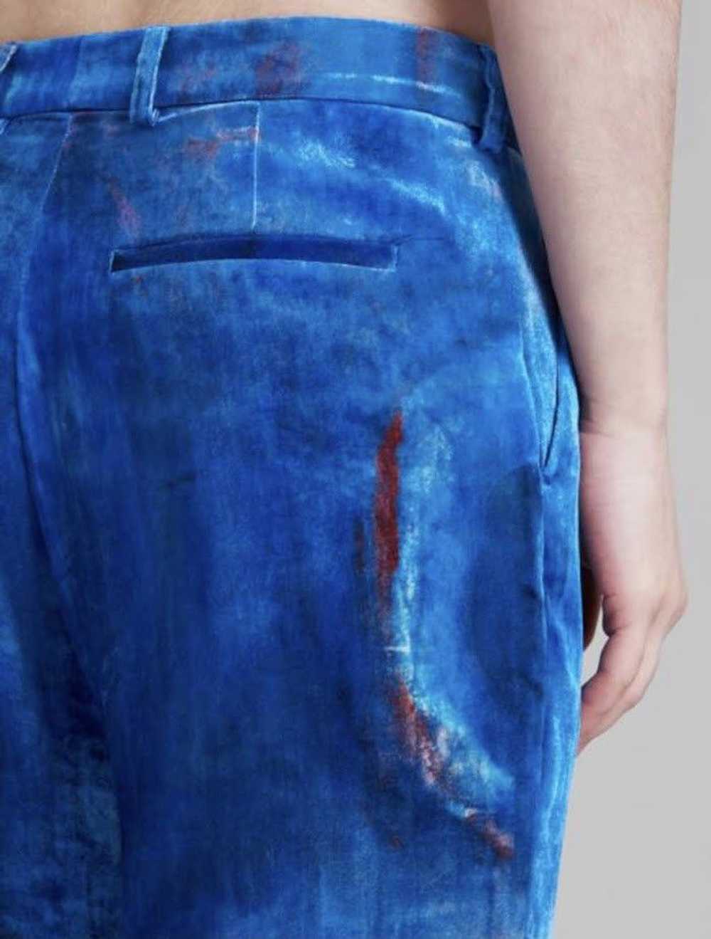 Marni o1w1db10524 Printed Silk Pants in Blue - image 2