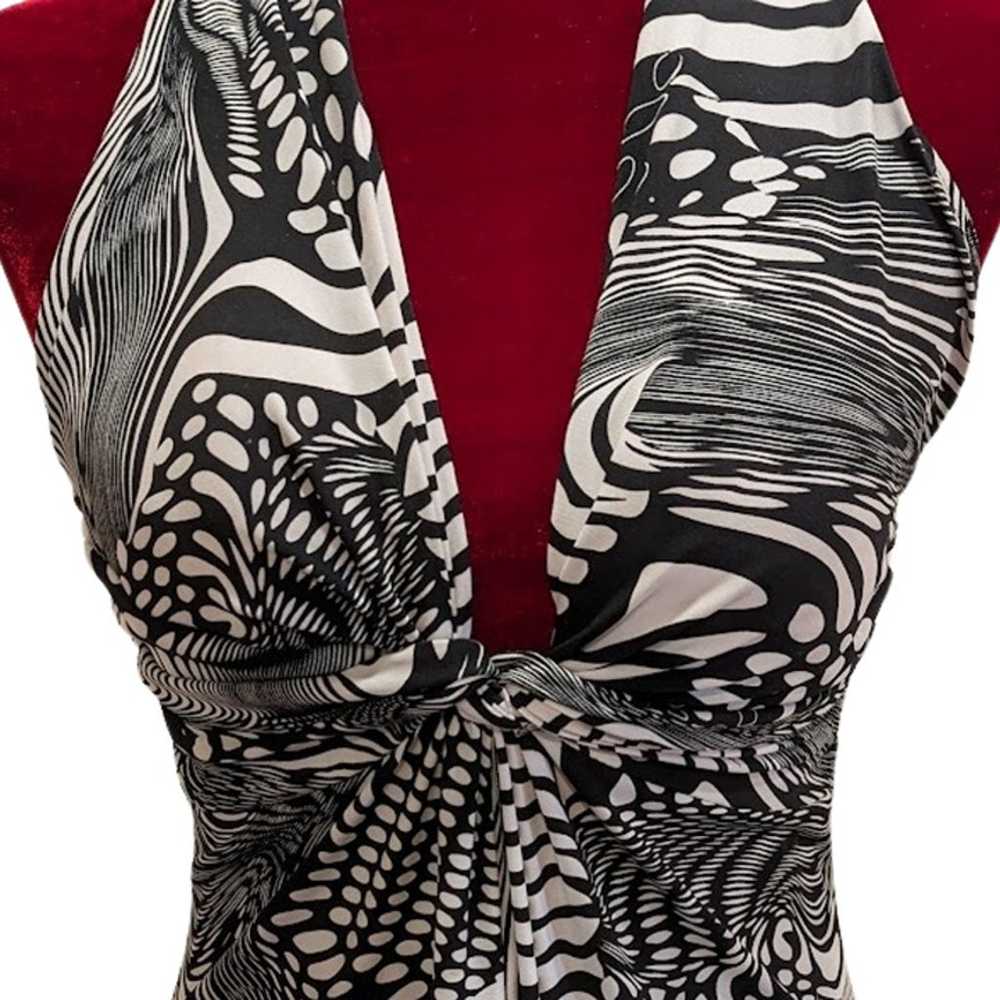 EUC Janine Women's Vintage Abstract Halter Open-B… - image 2