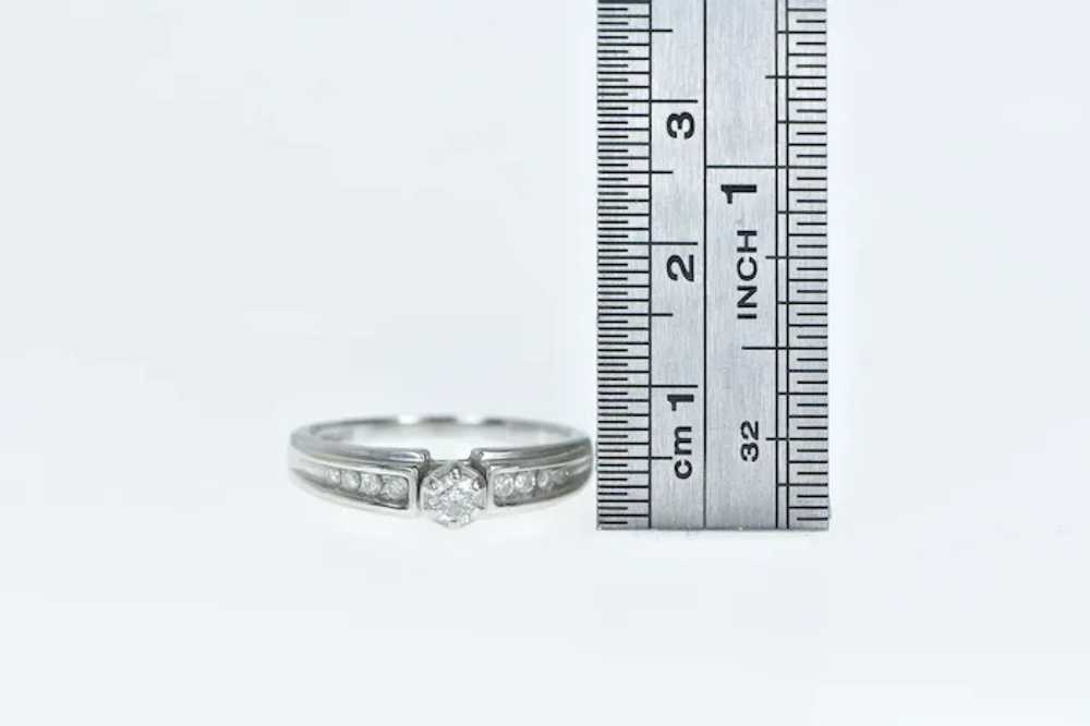 14K 0.34 Ctw Diamond Classic Promise Ring Size 8.… - image 4