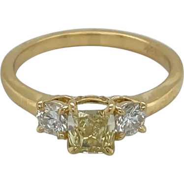 18K Yellow Gold Fancy Diamond Ring