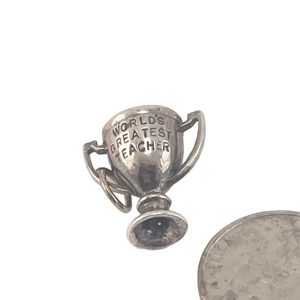 Vintage Sterling Silver Miniature Trophy Charm Wo… - image 4