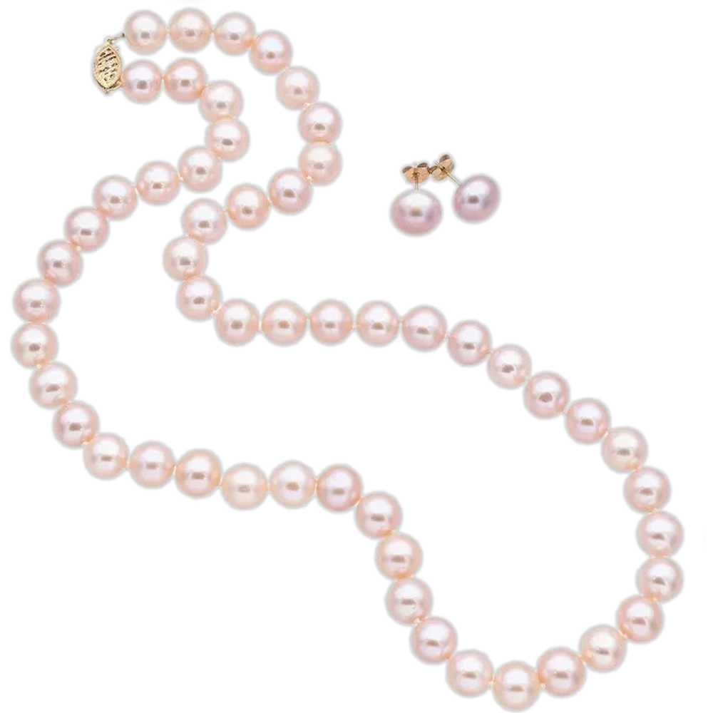 Estate 14K Yellow Gold Pearl Beaded Strand Neckla… - image 1