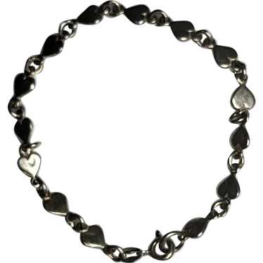 Sterling Silver Heart Bracelet - image 1