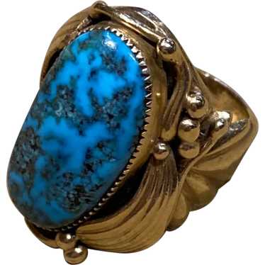 14K Gold and Turquoise Ring