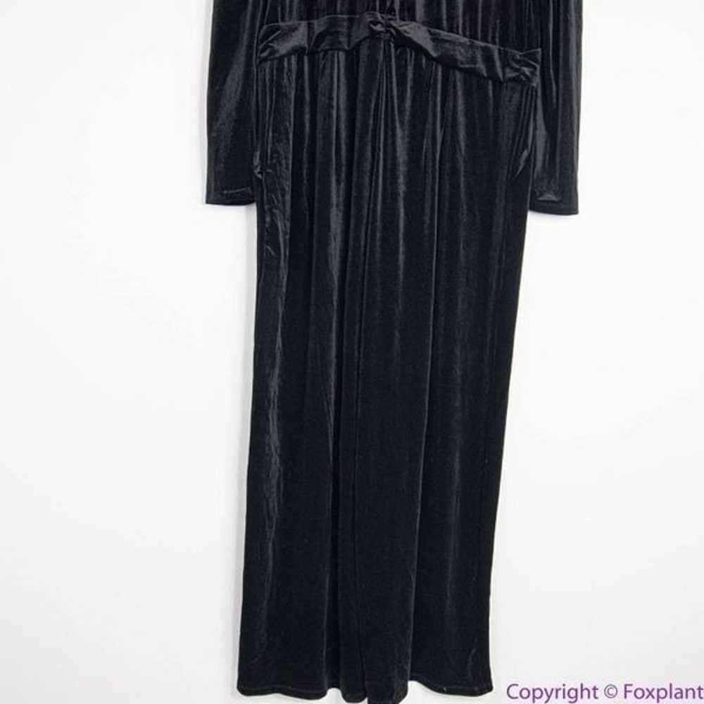 NEW Eloquii Black Stretch Velvet Wide Leg Jumpsui… - image 9