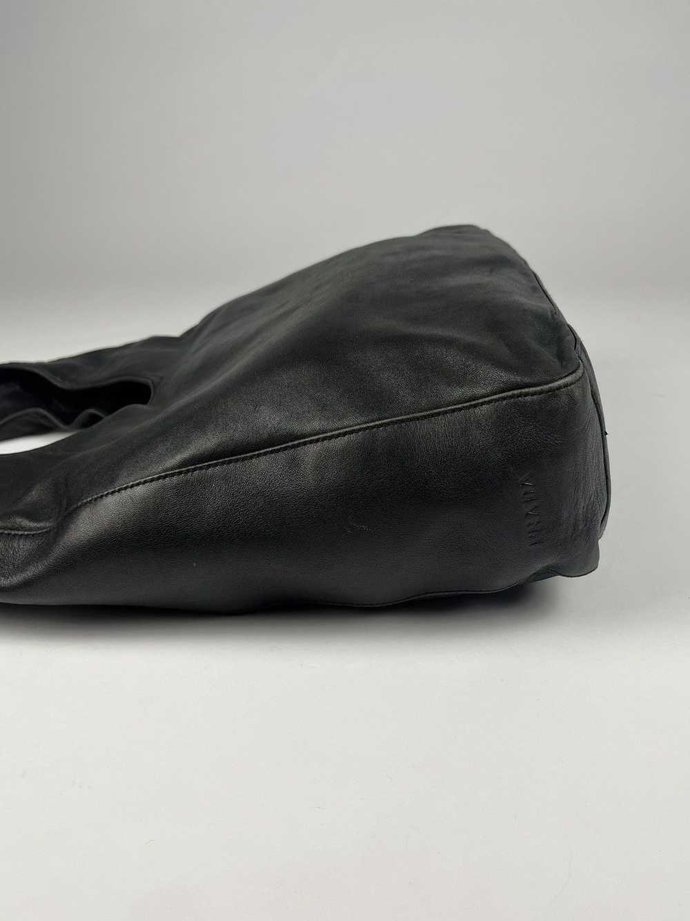 Prada Prada Black Leather Shoulder Bag FW 1999 - image 3