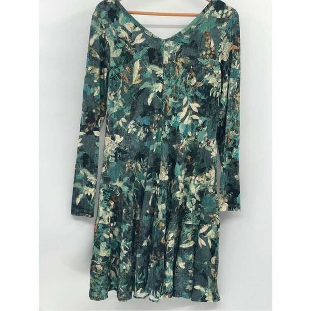 Peruvian Connection Dress Women Size Medium Green… - image 2