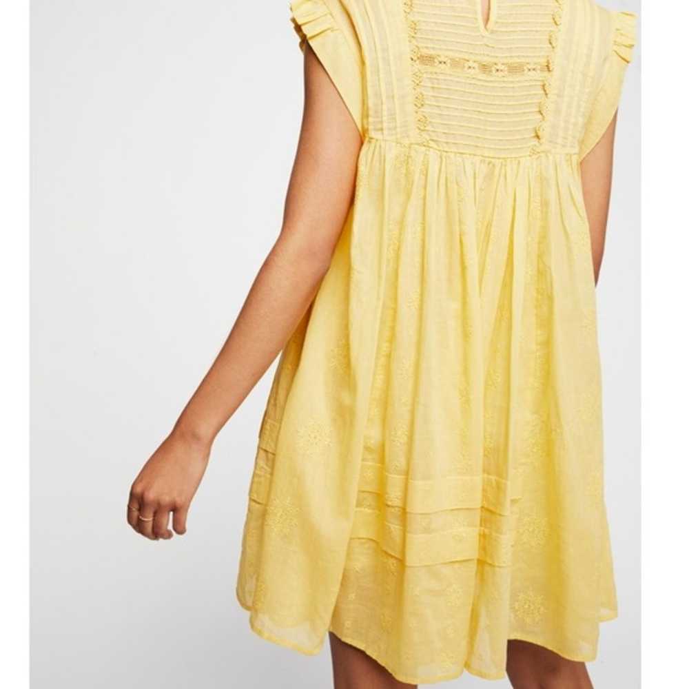 Free People Mini Dress Yellow xs - image 2