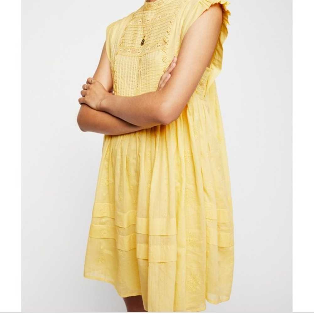 Free People Mini Dress Yellow xs - image 3