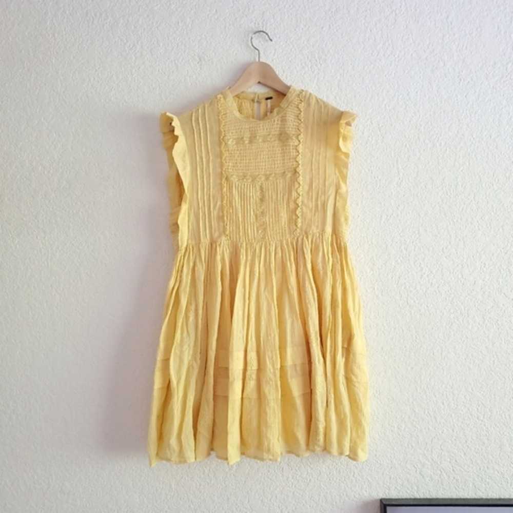 Free People Mini Dress Yellow xs - image 6