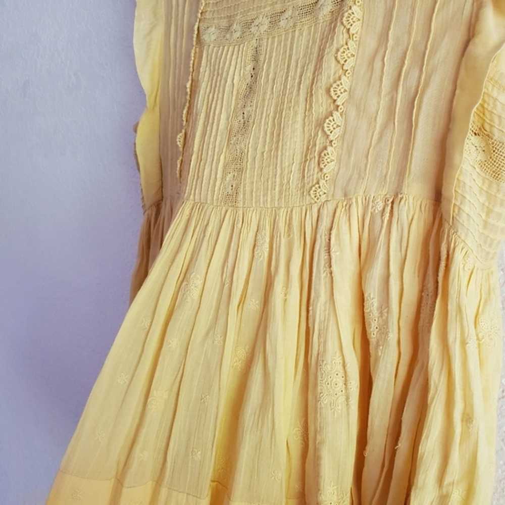 Free People Mini Dress Yellow xs - image 7