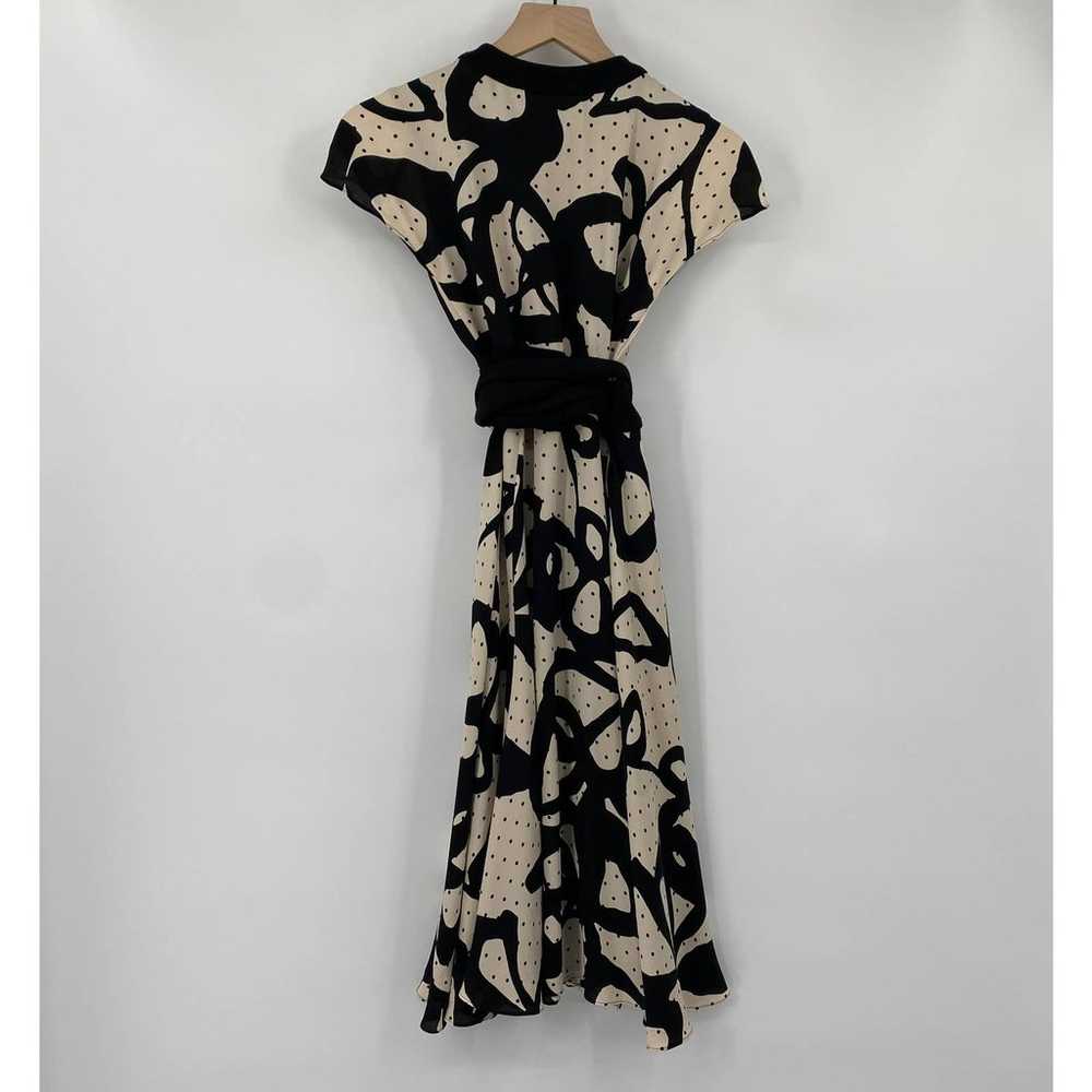 Diane von Furstenberg Silk Wool Midi Dress Abstra… - image 5