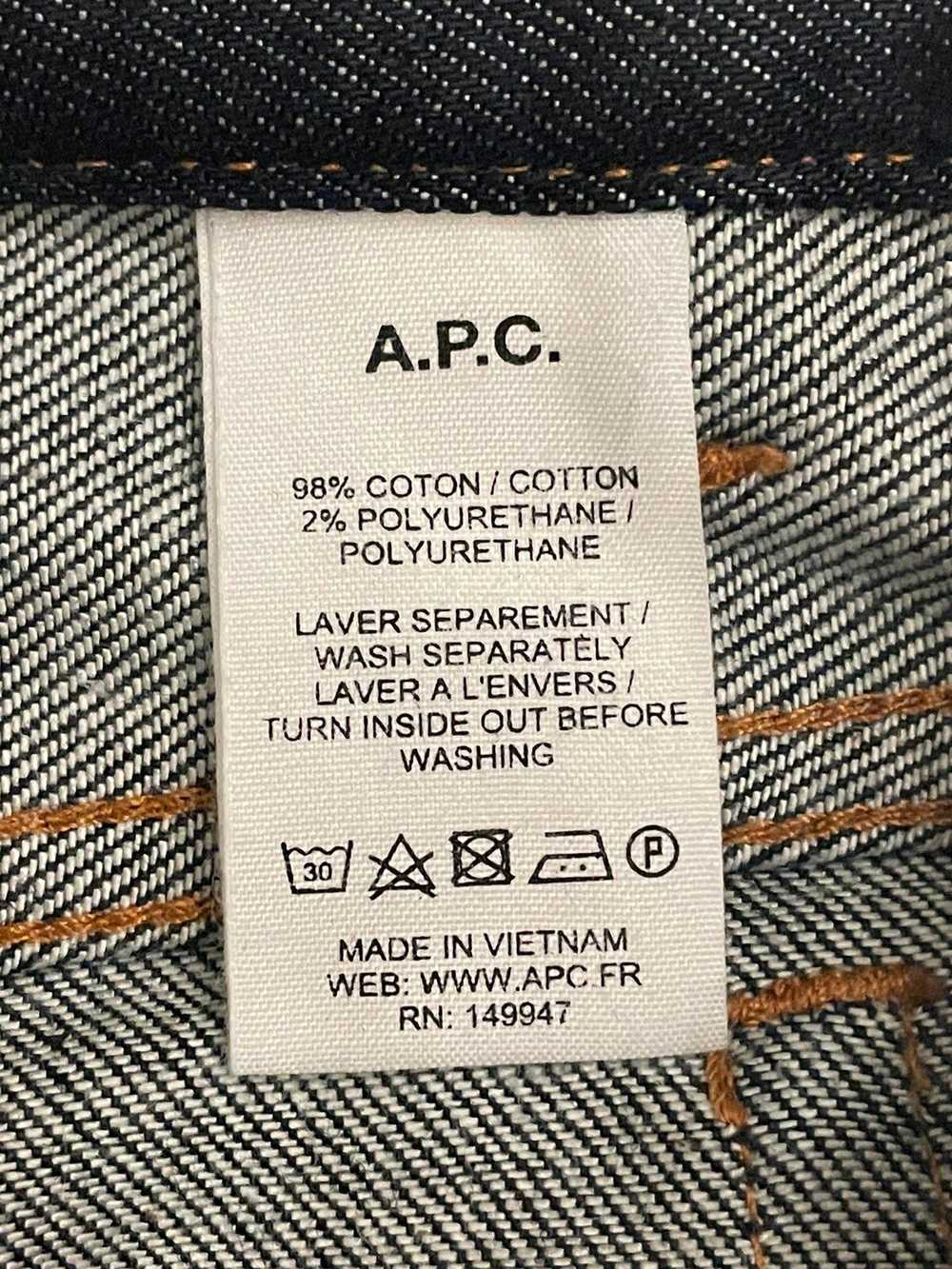 A.P.C. APC Petit New Standard Raw Denim Jean 32x30 - image 4