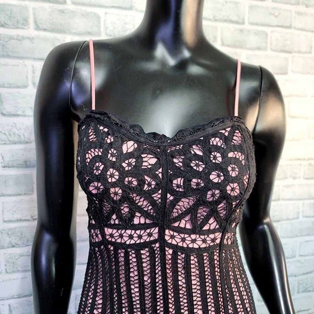 Vintage 90s Y2K Betsey Johnson Lace Crochet Overl… - image 3