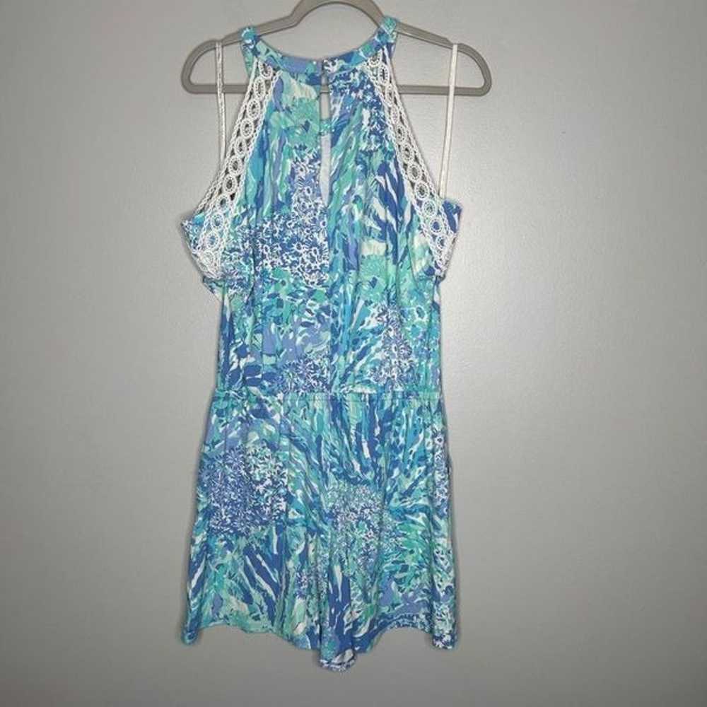 Lily Pulitzer Lala Romper in Blue Haven Hey Soleil - image 6