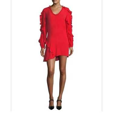 Alexis Ceretti Scoop-Neck Long-Sleeve Ruffled Cre… - image 1