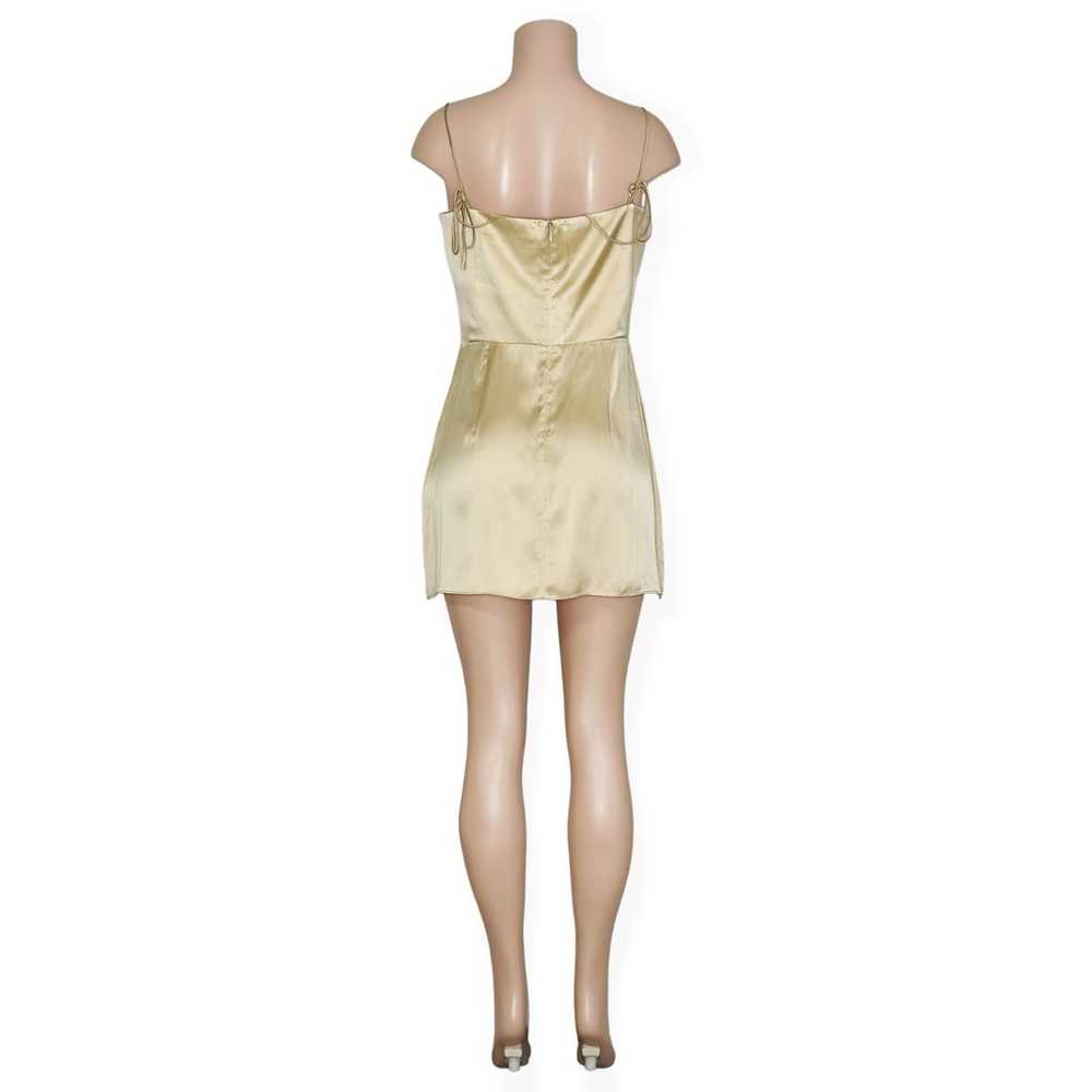 NEW AMANDA UPRICHARD Avani Silk Mini Dress, Earth… - image 10