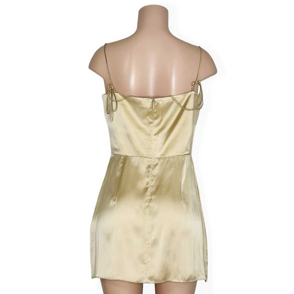 NEW AMANDA UPRICHARD Avani Silk Mini Dress, Earth… - image 7