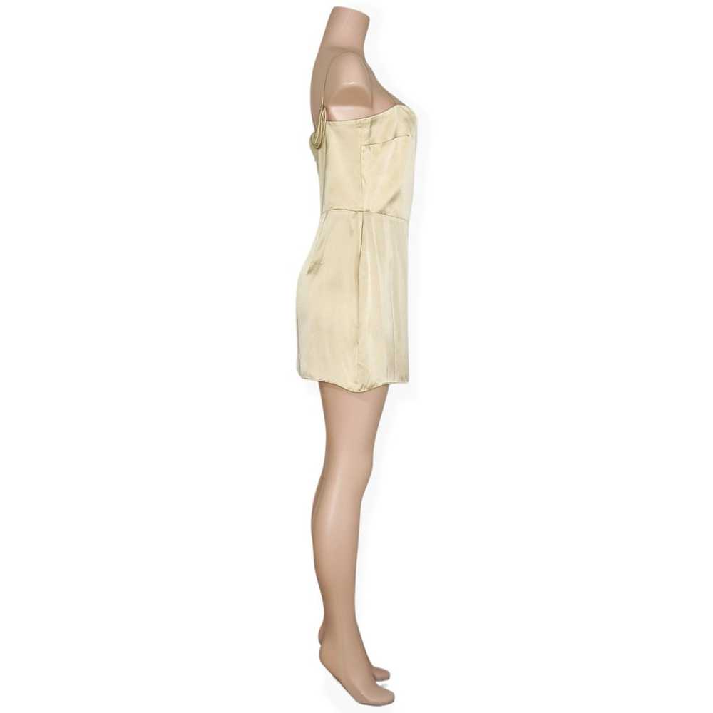 NEW AMANDA UPRICHARD Avani Silk Mini Dress, Earth… - image 9