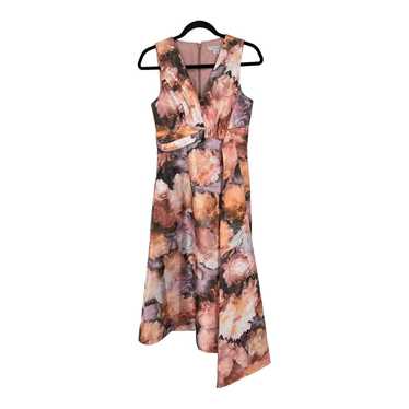 Kay Unger Dress Lani midi sleeveless pink floral … - image 1