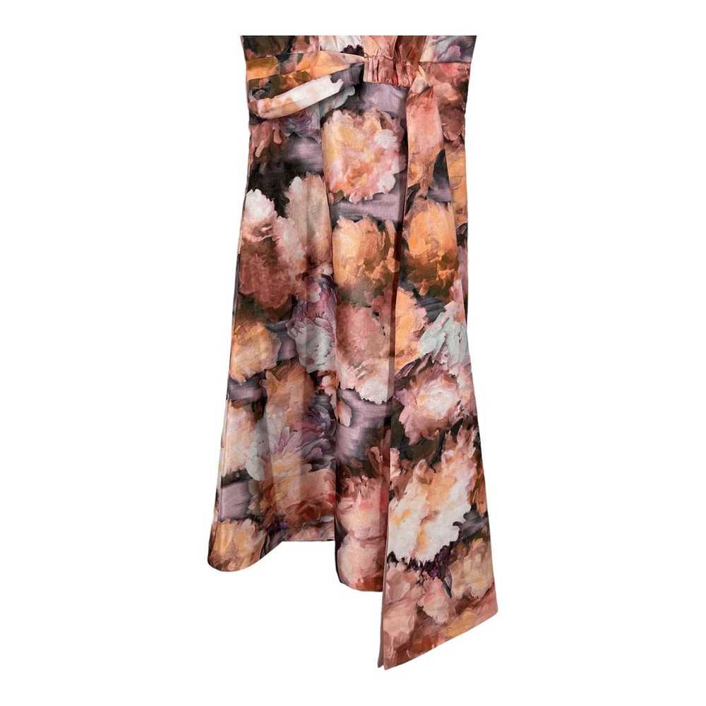 Kay Unger Dress Lani midi sleeveless pink floral … - image 6