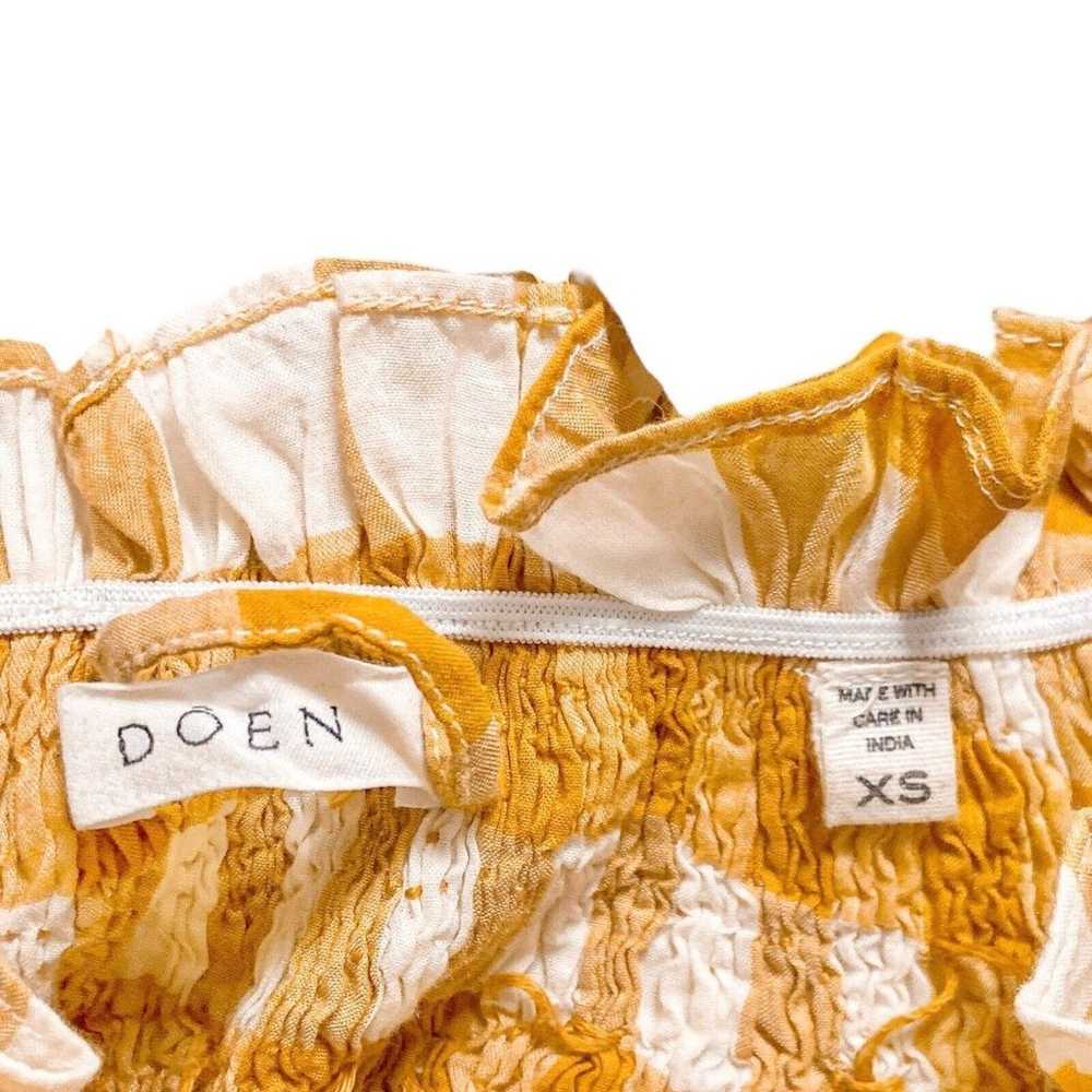 Doen Whisper Midi Dress in Goldenrod Gingham Size… - image 11