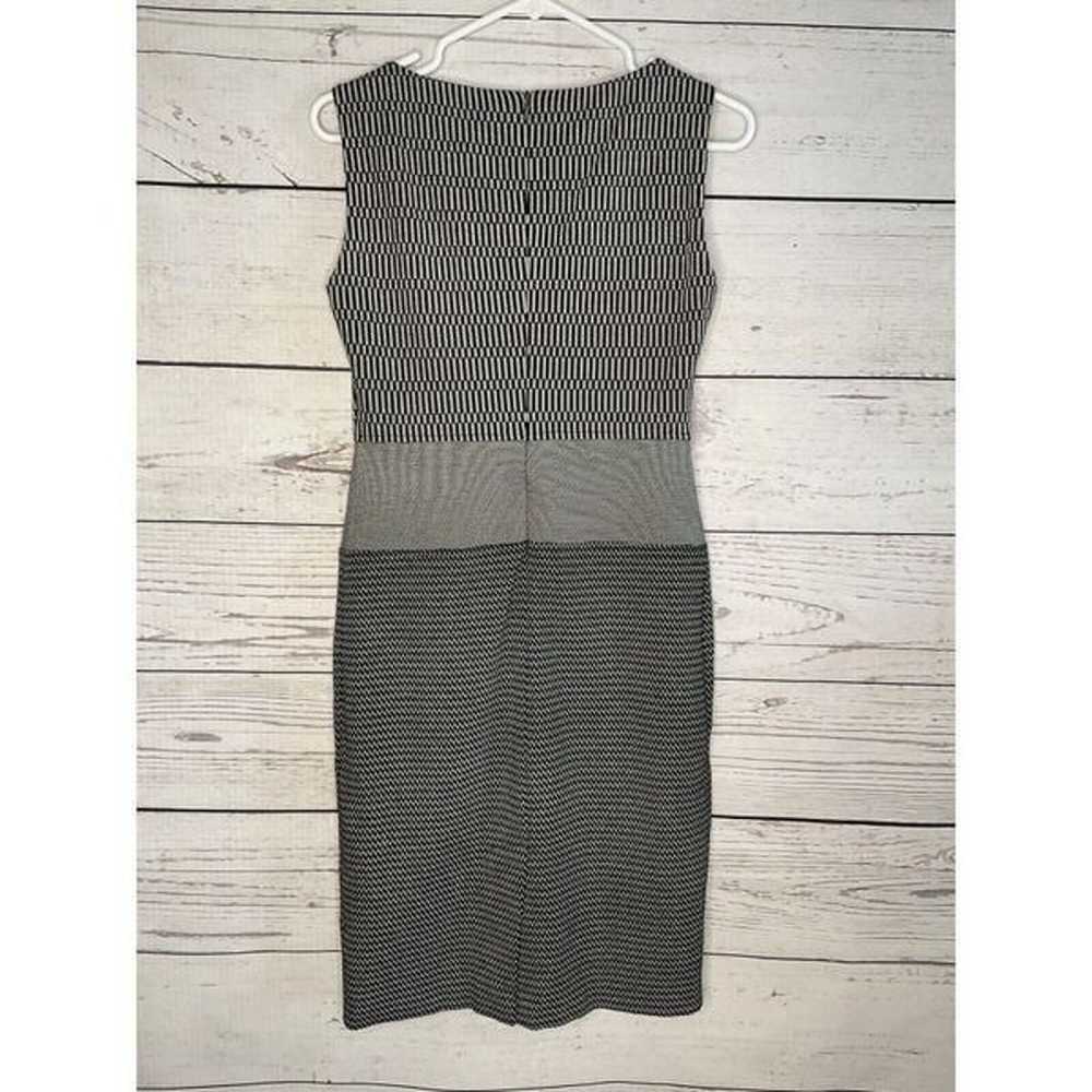 Max Mara Womens Gray Black Sheath Dress Size 40 /… - image 10